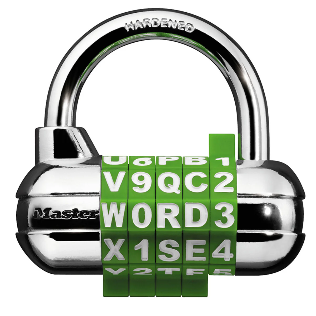 WORD Combination Lock with Interchangeable Dials, Assorted Colors, 2-1/2 in Wide - Image 4