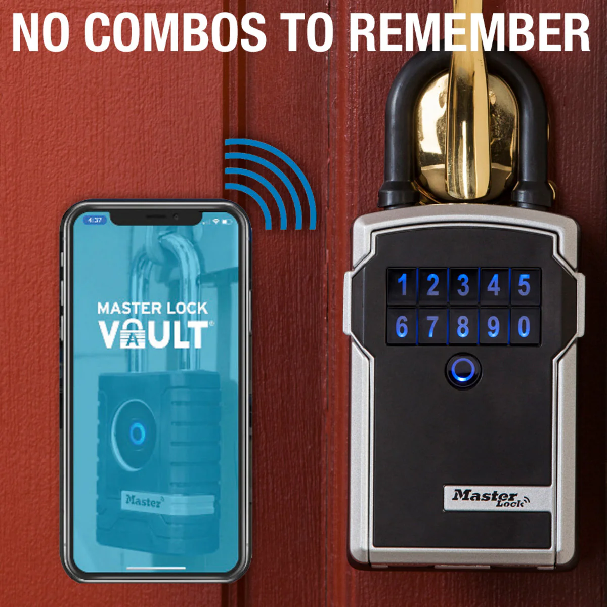 Portable Bluetooth® Lock Box for Keys, Metal, 3-1/4 in — 7-13/64 in - Image 7