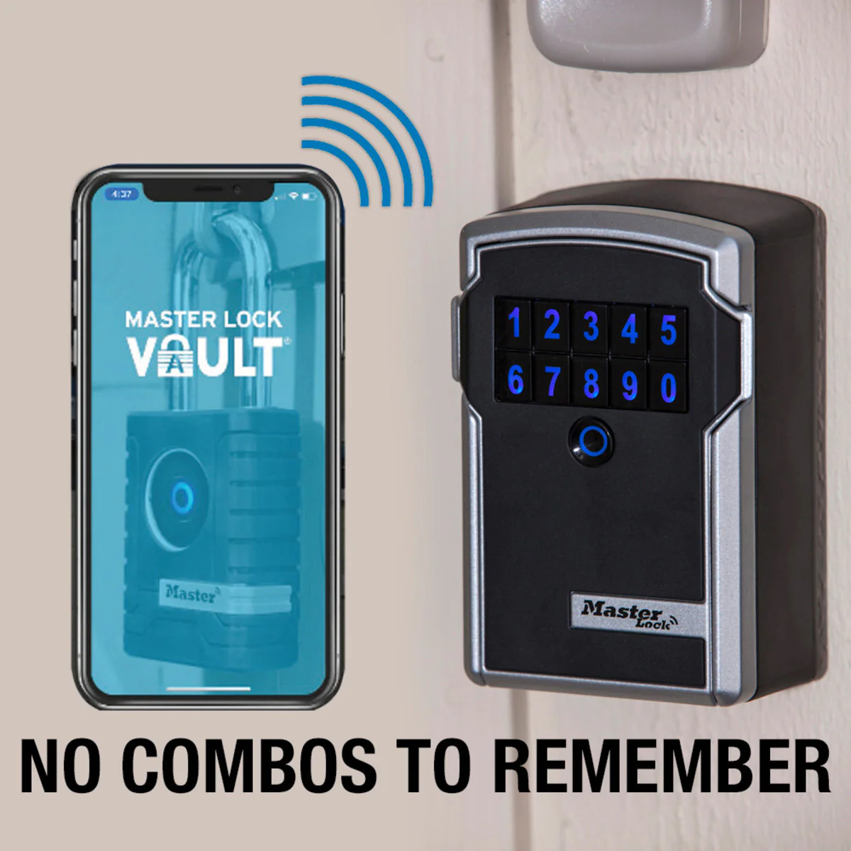 Bluetooth® Metal Wall Mount Lock Box, 3-1/4 in Wide - Image 6
