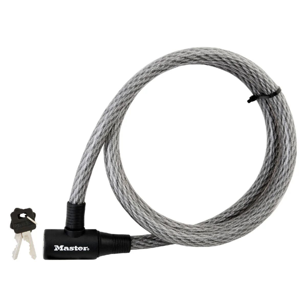 Heavy Duty Keyed Braided Steel Cable Lock, 6 ft x 5/8 in - Image 2