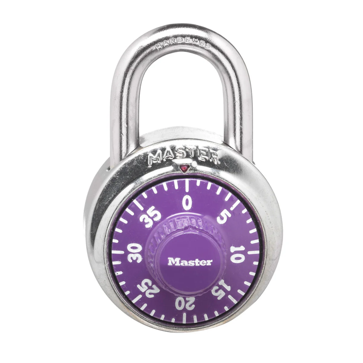 Dial Combination Lock with Purple Dial, 1-7/8 in Wide - Image 2